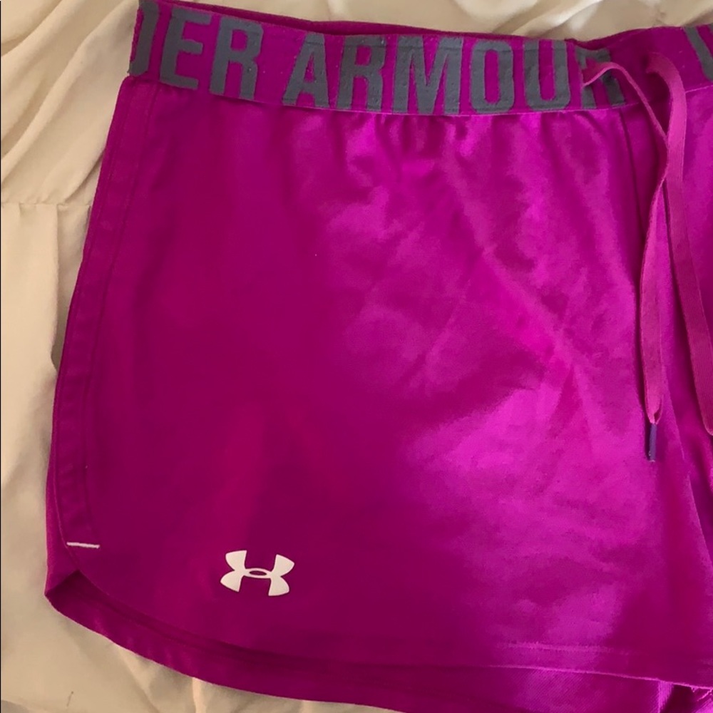 Fuchsia under armor heatgear shorts